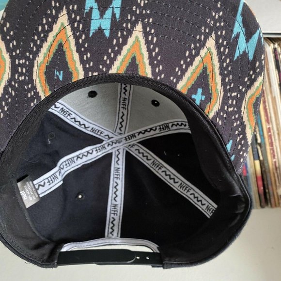 Neff Raised Logo Aztec Tribal Bill Snapback Cap Hat - Picture 5 of 6